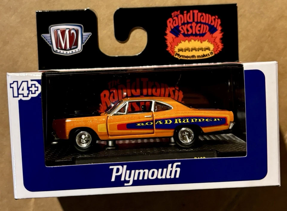 M2 Machines 1969 Plymouth Road Runner HEMI Auto Thentics R102 - Image 1 of 1