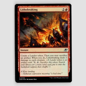 Lithobraking (Foil) - EOE #142 Uncommon - NM / Mint Edge of Eternities Single - Picture 1 of 2