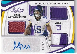 Panini NFL Assoluto 2021 n. 240 Ihmir Smith-Marsette Rookie Patch 73/99 - Foto 1 di 2