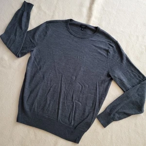 Suéter gris mezcla lana merino J.Crew para mujer talla mediana manga larga - Imagen 1 de 11