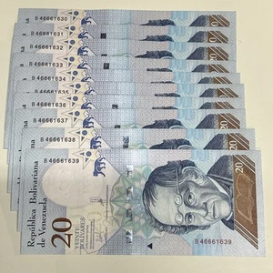 Billete de 20 bolívares Venezuela 2018 X10 Serie B sin circular - Imagen 1 de 12