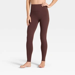 NUEVO CON ETIQUETAS Leggings All In Motion Para Mujer XXL Marrón Oscuro Suaves Diarios Tiro Ultra Alto - Imagen 1 de 14