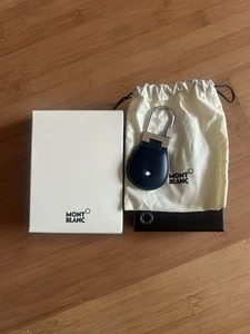 MONTBLANC Meisterstuck Navy Leather Key Fob Model MB114560 - Picture 1 of 1