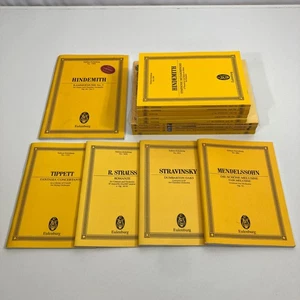 Edition Eulenburg Noten Sammlungen 14 Bücher Lot Tippett Elgar Mussorgsky - Bild 1 von 9