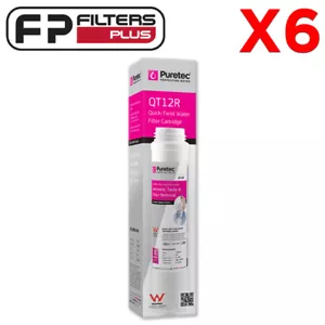 6 filtros de agua de repuesto genuino Puretec QT12R - 1 micra filtro para beber - Imagen 1 de 1
