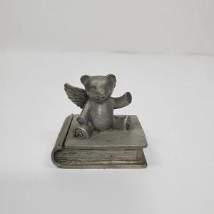 Vintage Seagull Pewter Etain Zinn Tooth Fairy Tales Keepsake Box/Holder - Picture 1 of 9