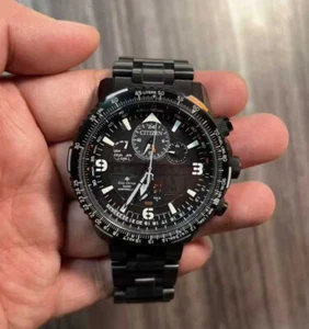 Citizen PROMASTER JY8075-51E Skyhawk A-T Perpetual Alarm World Time Chronograph - Foto 1 di 3