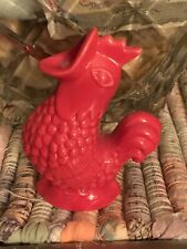 Wade figurines, 4â€� Red Roosters w/ open Mouth