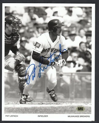 Pat Listach Autographed 8x10 Photo Brewers CAS Authentic - Image 1 of 3
