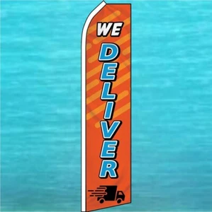 ENTREGAMOS BANDERA ALETEADOR Pluma Swooper Banner Alto Curvo Top Publicitario Letrero - Imagen 1 de 5