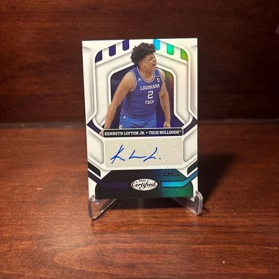 2022 Panini Chronicles Certified Draft Kenneth Lofton Pink Foil CRC-KLJ (AU) - Image 1 of 2