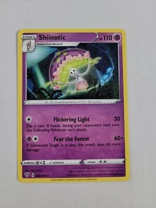 Pokemon : SWSH DARKNESS ABLAZE SHIINOTIC 080/189 UNCOMMON REVERSE Mint - Picture 1 of 2