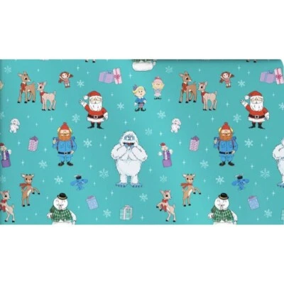 Hallmark Wrapping Paper Christmas Rudolph the Red-Nosed Reindeer Blue 25 sq ft H - Image 1 of 4