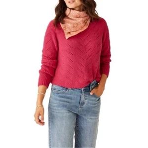 Carve Women's Monroe Sweater, XL, Raspberry - Picture 1 of 3