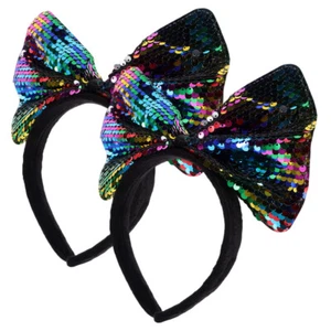 2 Pcs Child Baby Bow Headband for Children Hair Bands with Cute Bows Headbands - Picture 1 of 12
