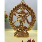 Metal natraj statue for home decor gold plated dancing shiva natraja/ Free Ship