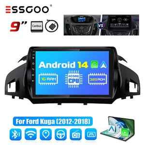 9" Android 13 Carplay Car Stereo For Ford Kuga 12-2018 Escape 13–19 GPS NAV Wifi - Picture 1 of 13