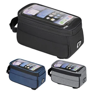 Bike Bag Tube Phone Bag Bike Accessories for Cycling Bicycle Bike Phone Holder - Picture 1 of 15