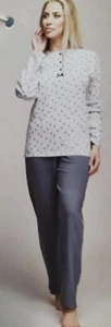 PIGIAMA FELPATO DONNA , MISURE M - L - XL - XXL - Picture 1 of 25