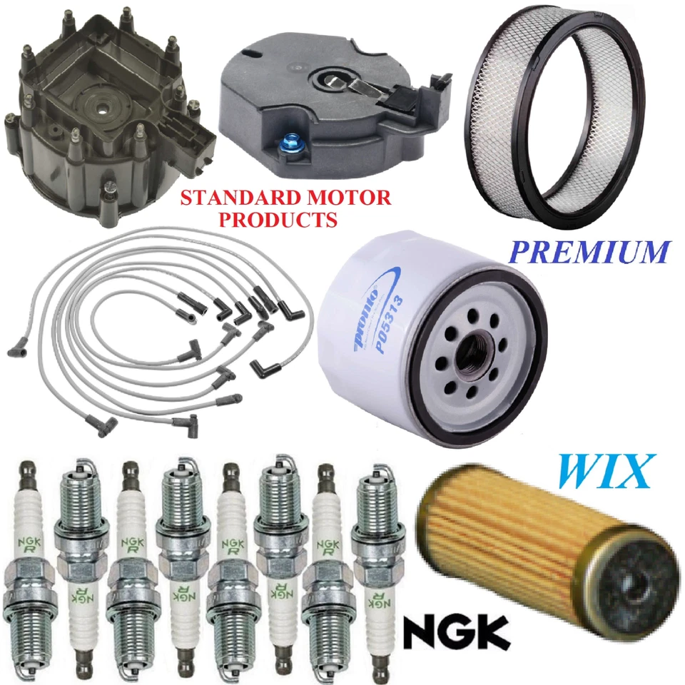 Tune Up Kit Filter Cap Wire Spark Plugs For PONTIAC GRAND LEMANS V8 5.0L 1979 - Image 1 of 1