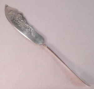Shell Silverplate Butter Knife Twist Handle Brite Cut Floral Wm Rogers & Son AA - Picture 1 of 5