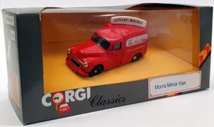 Corgi 1/43 Scale C957/6 - Morris Minor Van Foyles Brooks - Red - Picture 1 of 1