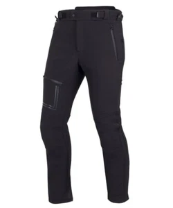 PANTALONI MOTO BERING ALKOR NERO IMPERMEABILE SOFTSHELL TG M - Picture 1 of 2