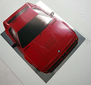 BMW E26 M1 M Power Motorsport Procar Racing Classic Sport Art Car Poster Gift - Picture 1 of 12