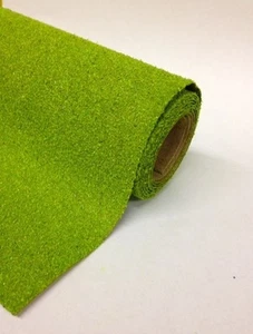 Alfombra de hierba verde claro 47,5x23,5" 120x60cm Javis paisaje rollo no 14 - Imagen 1 de 2