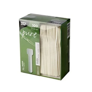 Papstar Eislöffel aus Papier pure weiss Geschmacksneutral 100 Stück - Picture 1 of 1
