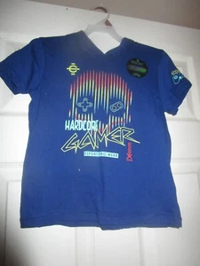 Boys ESX360 Gaming Top Hardcore Gamer Hooded Tee Shirt Size Small 6-7 - Picture 1 of 5