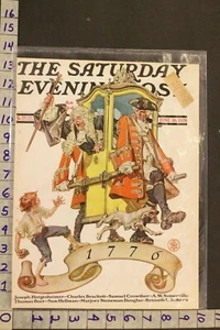 1928 HOLIDAY JULY 4TH REVOLUTION BRITISH MONARCHY LEYENDECKER ART COVER SA66 - Picture 1 of 1