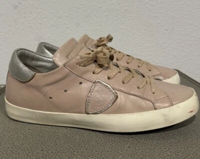 Zapatillas Mujer Philippe Modelo Paris Cuero Rosa EU 40 US 9 Foto 1 de 4