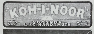 PUBLICITÉ DE PRESSE 1914 CRAYONS KOH-I-NOOR L & C. HARDTMUTH JAMAIS ÉGALÉS - Picture 1 of 1