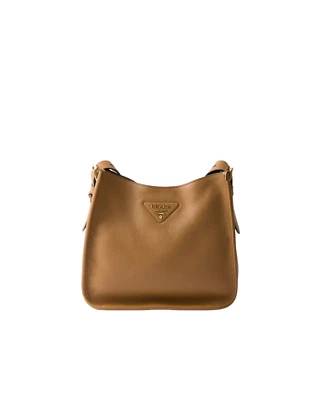 PRADA Medium $3300 Caramel Leather Shoulder Bag New & Authentic - Image 1 of 3