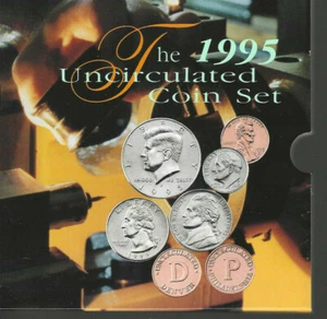 The 1995 Uncirculated Coin Set Dept of Treasury United States Mint - Picture 1 of 6