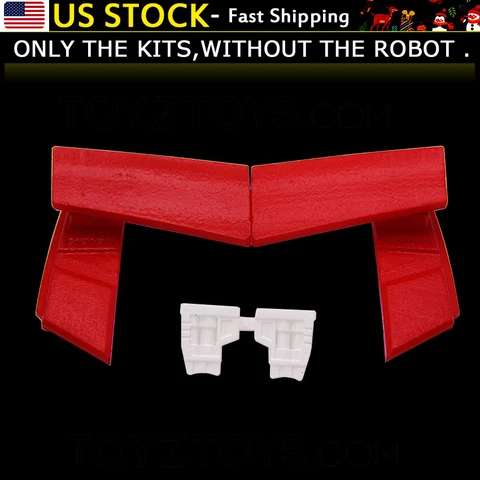 Tail Spoiler Leg filler Upgrade Kit For Kingdom Sideswipe Red Alert -Red Spoiler Cover