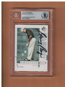 Tarjeta de golf firmada por Beckett Authic 2002 Upper Deck SP AG 2002 por Gary Player - Imagen 1 de 2