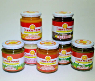 INCA'S FOOD Incas Food Aji Panca Paste Hot Pepper, Culantro, Kion Paste 7.5oz (choose)