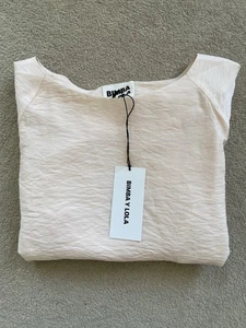 Bimba Y Lola Pink Top Blouse Women’s Size Small Floaty Pocket BNWT RRP €105 - Picture 1 of 17
