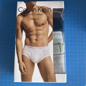 CALVIN KLEIN MENS COTTON UNDERWEAR 3 PACK BRIEFS SZ  XXL  #NB3999-NWT - Picture 1 of 6