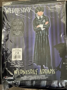 Wednesday Child School Uniform Costume Size Medium (7-8) New - Picture 1 of 6