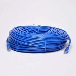Neu Cat 6 Ethernet Internet Netzwerk 300 Fuß Kabel LAN RJ45 blau - Bild 1 von 12