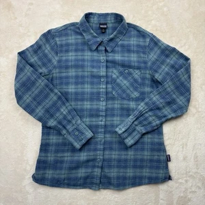 Camicia donna Patagonia con bottoni 4 cotone biologico a quadri Heywood casual top - Foto 1 di 10