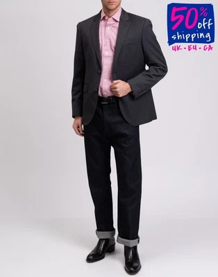 RRP €415 HACKETT Wool Twill Blazer Jacket Size 42R / 52R / L Single-Breasted - Image 1 of 4