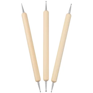 3 Pcs Embossing Sculpting Tools Set for Pottery Clay Art Projects - Picture 1 of 12