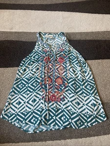 Savanna Jane bestickt Blumen ärmelloses Top - Größe Small - Bild 1 von 8