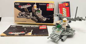 LEGO Space Shuttle Set 442 Mostly Complete w/ Box & Instructions MISSING 2 PARTS