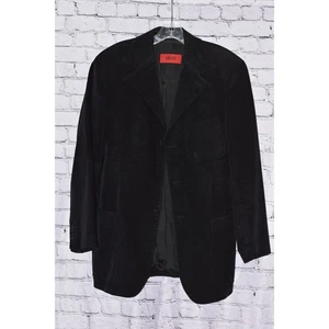 Hugo Boss Italian Made Schwarz Weich Cord Herren Sport Dinner Sakko Blazer 48R - Bild 1 von 7