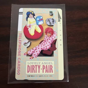 Kei Yuri Lovely Angel Dirty Pair NTT Telephone Card 50 Unused NM Japan US Seller - Picture 1 of 2